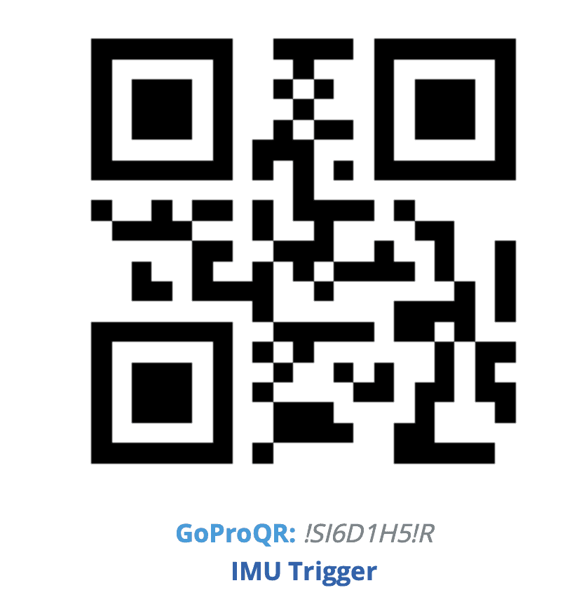 GoPro Labs QR-kod - IMU Trigger