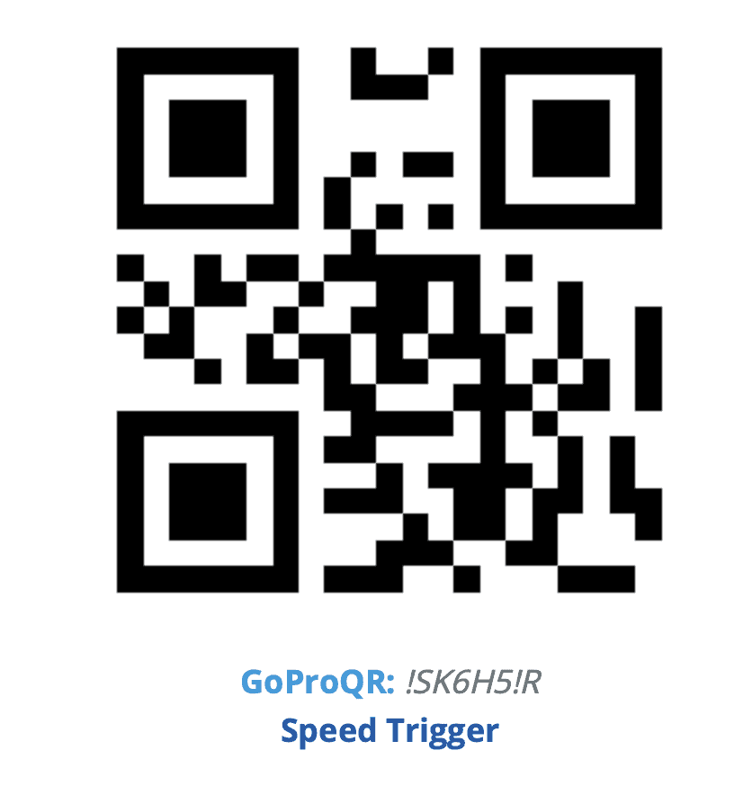 GoPro Labs QR-kod - Speed Trigger