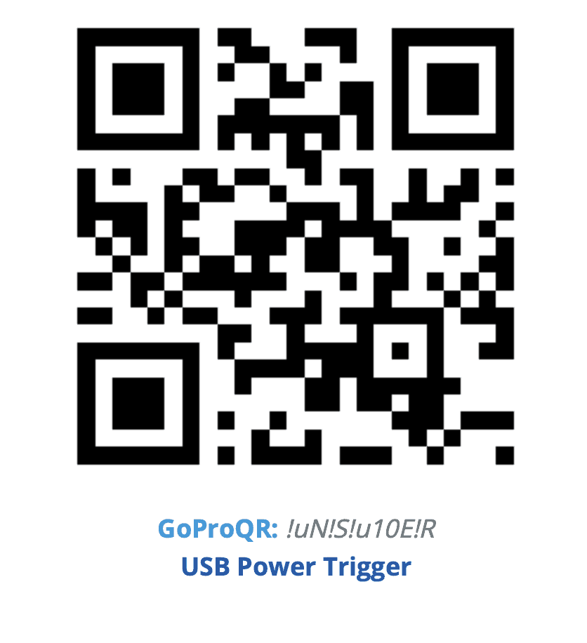 GoPro Labs QR-Code – USB-Power-Trigger