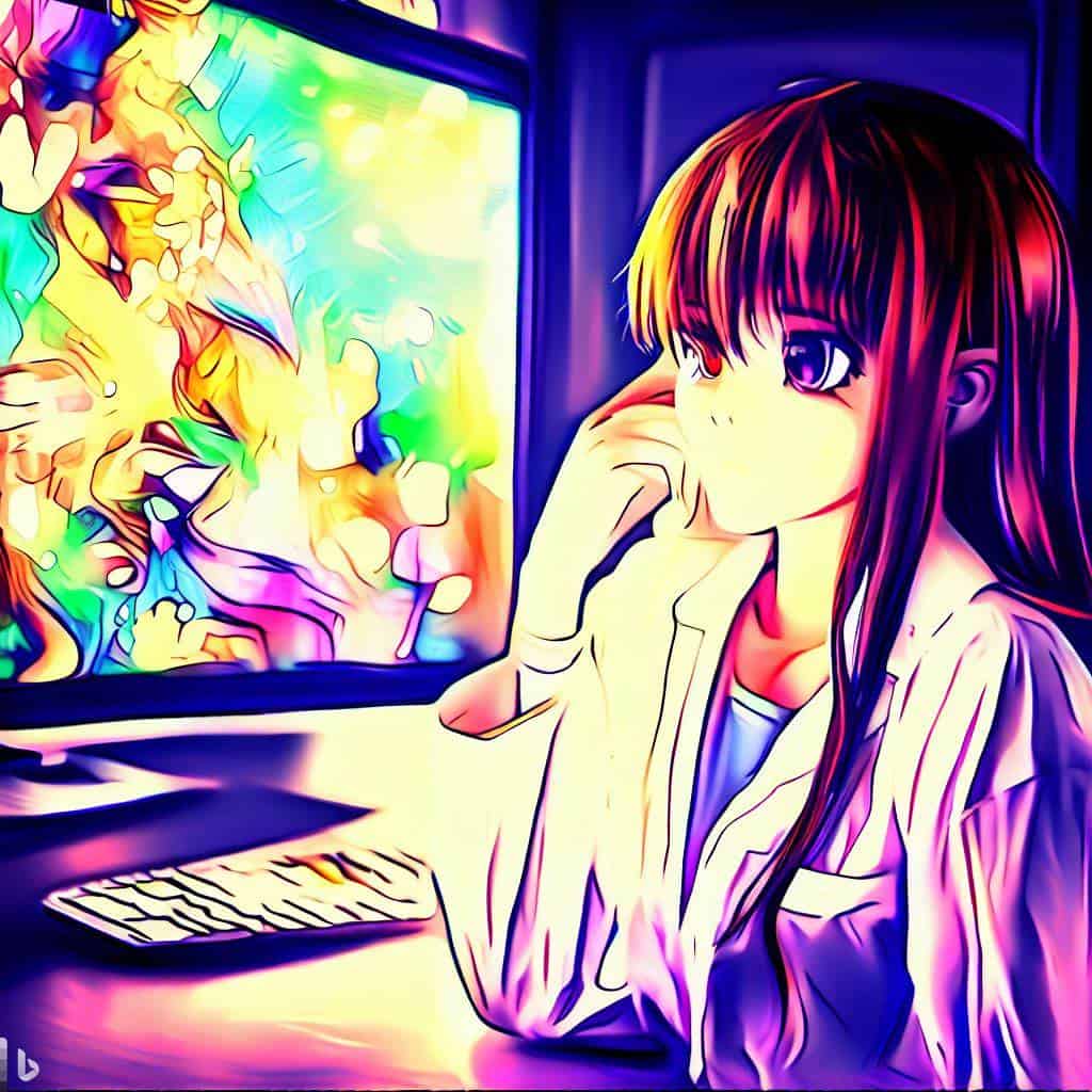 HDR video anime style